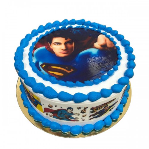 Superman photo cake